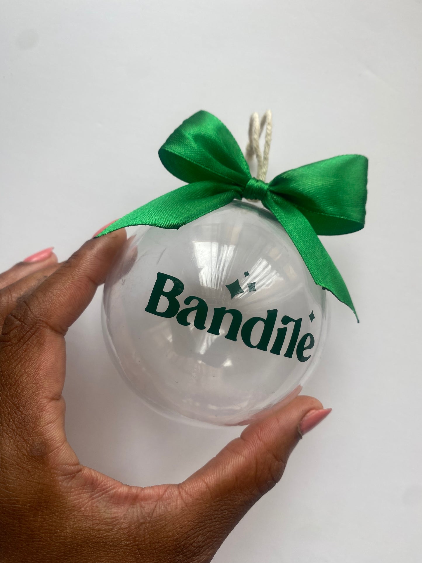Personalised Clear Baubles