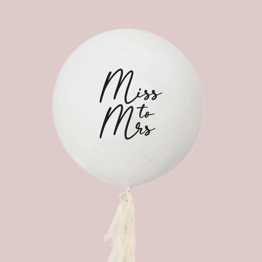 Miss to Mrs Jumbo Balloon Kit