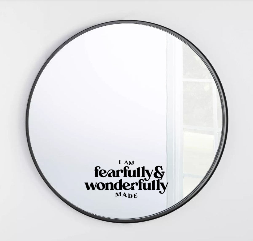 I am fearfully and wonderfully made affirmation vinyl